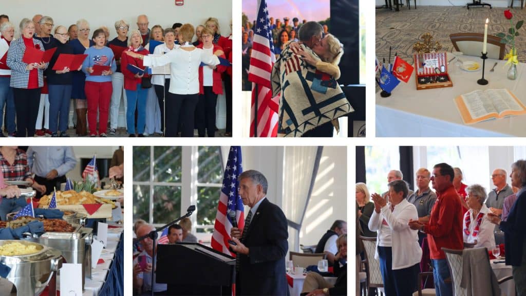Above: (Thursday, November 13) Annual Veterans Breakfast